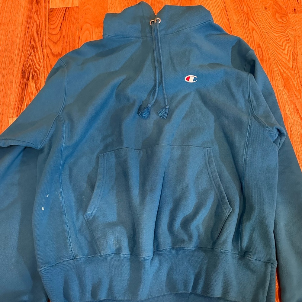 Champion Blue Sweatshirt Hoodie
